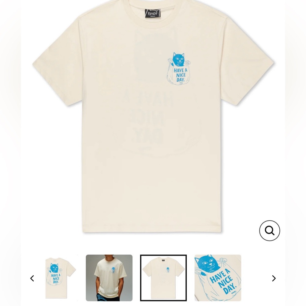Ripndip IN MY BAG TEE (NATURAL) T shirt Large size